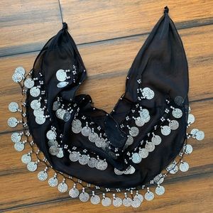 Gypsy scarf with charms
